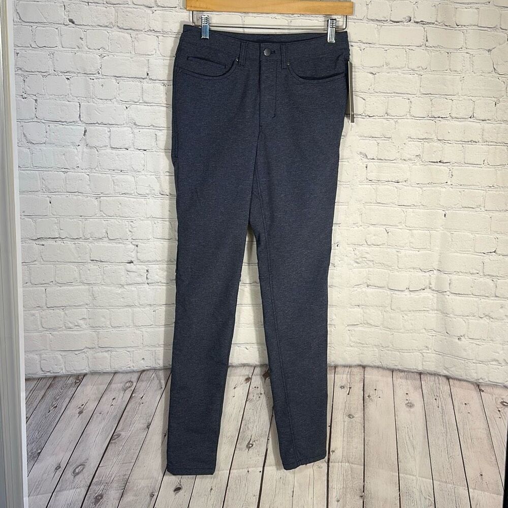 Lululemon ABC Pant Skinny Mens‎ 28 Heathered Navy Blue LM5992S HDNY NWT
